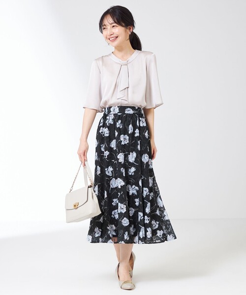 ANY SIS（エニィスィス）の「【2WAY】ペイントフラワー スカート