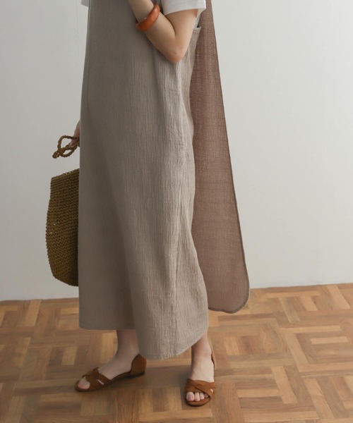 URBAN RESEARCH DOORS（アーバンリサーチドアーズ）の「コットンラップライクストレートワンピース（ワンピース・レディース・グレー系その他/チャコールグレー・MEDIUM）」の13枚目の写真