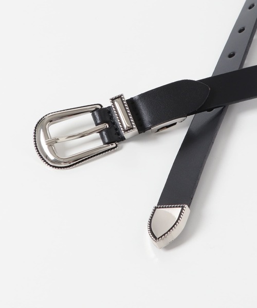 SENSE OF PLACE by URBAN RESEARCH（センスオブプレイスバイアーバンリサーチ）の「20mmウエスタンベルト（ベルト・メンズ・ブラック・ONE）」の2枚目の写真