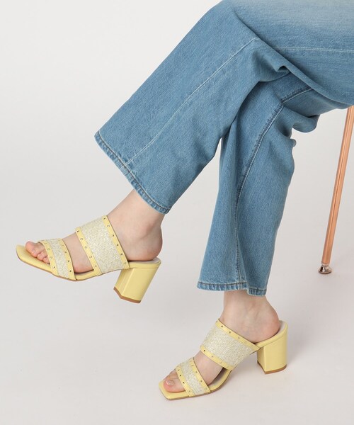 ESPERANZA（エスペランサ）の「◆ツイードカシメスタッズミュールサンダル（サンダル・レディース・ブラック系8/ブルー系8/イエロー系8/アイボリー系8・M/S/LL/L）」の17枚目の写真