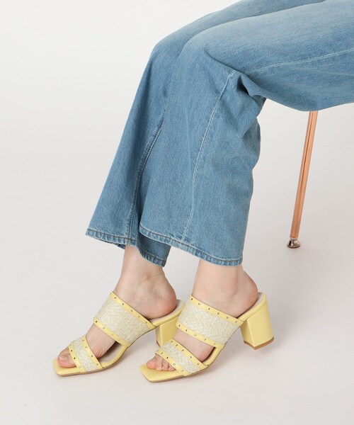 ESPERANZA（エスペランサ）の「◆ツイードカシメスタッズミュールサンダル（サンダル・レディース・ブラック系8/ブルー系8/イエロー系8/アイボリー系8・M/S/LL/L）」の18枚目の写真