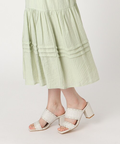 ESPERANZA（エスペランサ）の「◆ツイードカシメスタッズミュールサンダル（サンダル・レディース・ブラック系8/ブルー系8/イエロー系8/アイボリー系8・M/S/LL/L）」の22枚目の写真