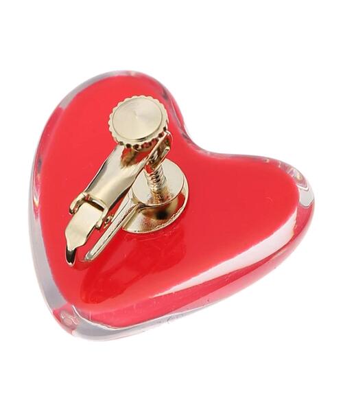 Green　Parks（グリーンパークス）の「・HALF TIME ハートイヤリング（イヤリング・レディース・レッド/ライトブルー/ホワイト/ピンク・FREE）」の6枚目の写真