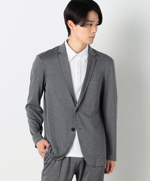 COMME CA ISM（コムサイズム）の「セットアップ対応 ウォッシャブル メッシュ ナローラペル ジャケット（テーラードジャケット・メンズ・グレー/ブラック/ネイビー・SMALL/MEDIUM/LARGE）」の10枚目の写真