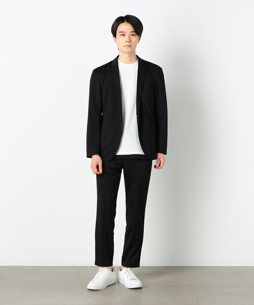 COMME CA ISM（コムサイズム）の「セットアップ対応 ウォッシャブル メッシュ ナローラペル ジャケット（テーラードジャケット・メンズ・グレー/ブラック/ネイビー・SMALL/MEDIUM/LARGE）」の11枚目の写真