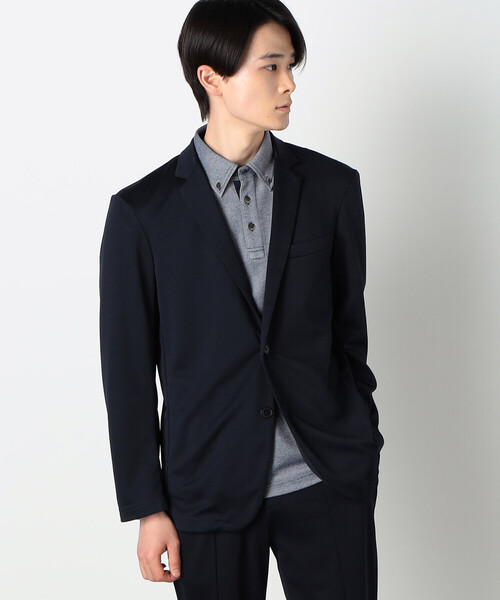 COMME CA ISM（コムサイズム）の「セットアップ対応 ウォッシャブル メッシュ ナローラペル ジャケット（テーラードジャケット・メンズ・グレー/ブラック/ネイビー・SMALL/MEDIUM/LARGE）」の15枚目の写真