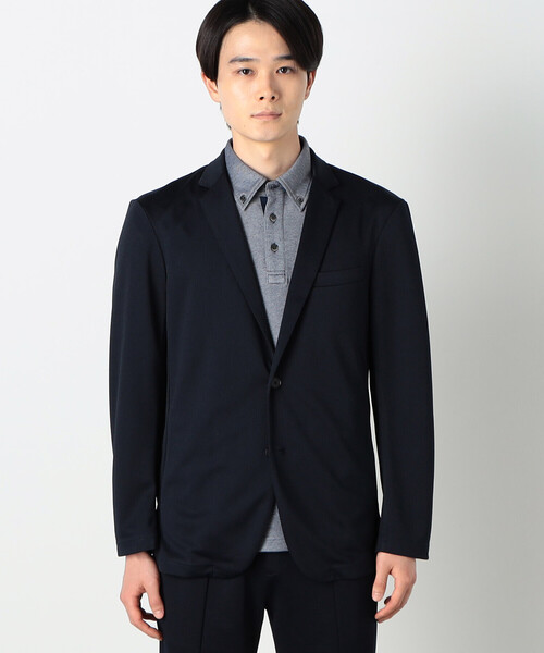 COMME CA ISM（コムサイズム）の「セットアップ対応 ウォッシャブル メッシュ ナローラペル ジャケット（テーラードジャケット・メンズ・グレー/ブラック/ネイビー・SMALL/MEDIUM/LARGE）」の16枚目の写真