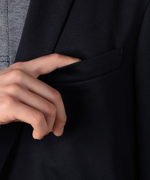 COMME CA ISM（コムサイズム）の「セットアップ対応 ウォッシャブル メッシュ ナローラペル ジャケット（テーラードジャケット・メンズ・グレー/ブラック/ネイビー・SMALL/MEDIUM/LARGE）」の20枚目の写真