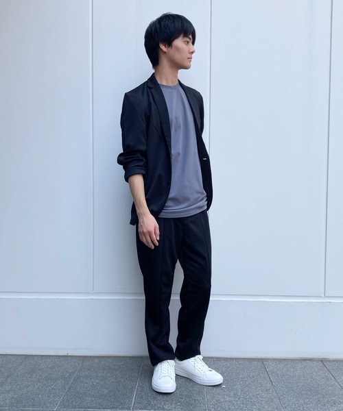 COMME CA ISM（コムサイズム）の「セットアップ対応 ウォッシャブル メッシュ ナローラペル ジャケット（テーラードジャケット・メンズ・グレー/ブラック/ネイビー・SMALL/MEDIUM/LARGE）」の7枚目の写真