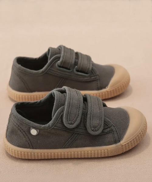 Bambin(ボンバン)の「【 Bambin / ボンバン 】 キッズ ベルクロ キャンバス スニーカー(スニーカー・キッズ・カーキ/アイボリー/ブラック/ベージュ・16cm/17cm/18cm)」の4枚目の写真