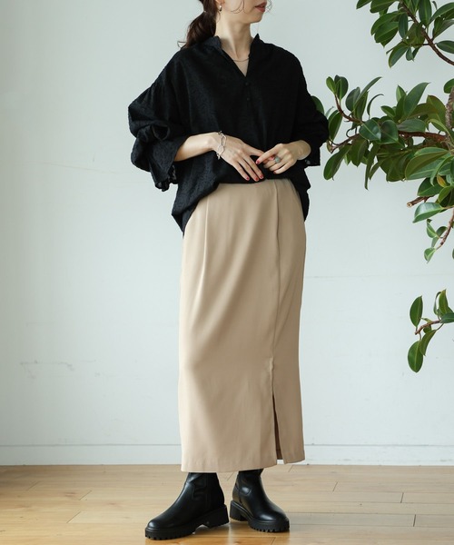 LEPSIM（レプシィム）の「【2点セット】ジャケット&スカートSETUP　966966（セットアップ・レディース・オレンジ/ネイビー/ベージュ/グレー・FREE）」の20枚目の写真