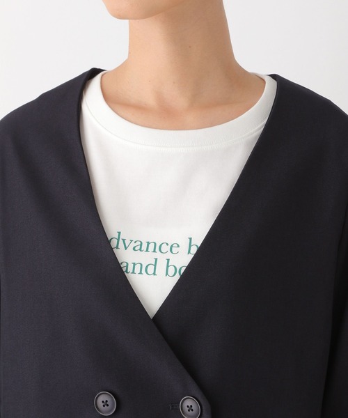 LEPSIM（レプシィム）の「【2点セット】ジャケット&スカートSETUP　966966（セットアップ・レディース・オレンジ/ネイビー/ベージュ/グレー・FREE）」の9枚目の写真