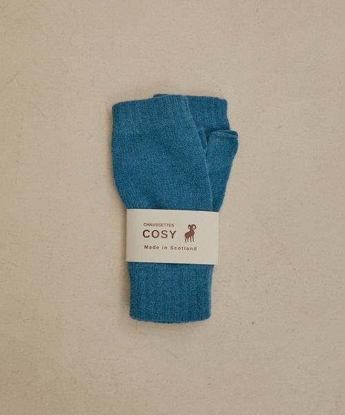 SALON adam et rope'(サロン アダム エ ロペ)の「【COSY(コージー)】2PLYフィンガーレスアームウォーマー(手袋・レディース・チャコールグレー/ブルー系その他4/イエロー系その他/オフホワイト・FREE)」の8枚目の写真