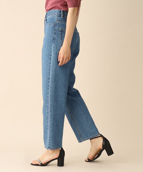 index(インデックス)の「◆センタープレステーパードデニム【洗濯機洗い可】(デニムパンツ・レディース・ブルー/ネイビー・36/38/40/42)」の22枚目の写真