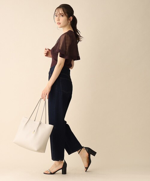 index(インデックス)の「◆センタープレステーパードデニム【洗濯機洗い可】(デニムパンツ・レディース・ブルー/ネイビー・36/38/40/42)」の17枚目の写真