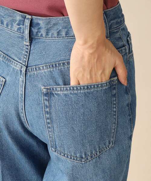 index(インデックス)の「◆センタープレステーパードデニム【洗濯機洗い可】(デニムパンツ・レディース・ブルー/ネイビー・36/38/40/42)」の12枚目の写真