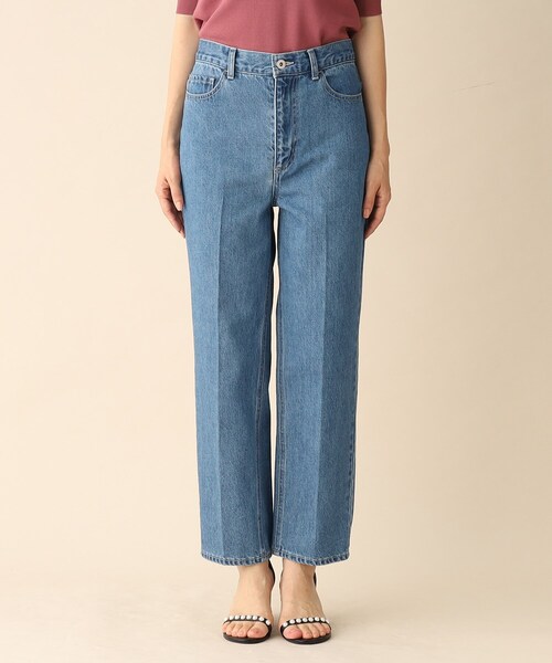 index(インデックス)の「◆センタープレステーパードデニム【洗濯機洗い可】(デニムパンツ・レディース・ブルー/ネイビー・36/38/40/42)」の21枚目の写真