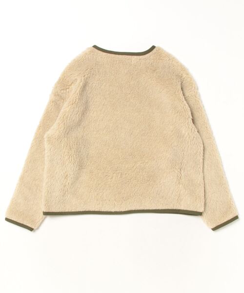 EAST END HIGHLANDERS(イーストエンドハイランダーズ)の「East End Highlanders / ボアカーディガン<130-150cm>(カーディガン/ボレロ・キッズ・ベージュ・130/140)」の2枚目の写真