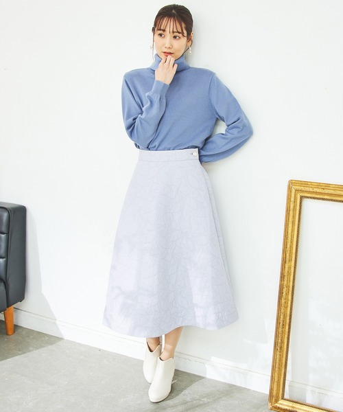 Honeys（ハニーズ）の「キルティングスカート（スカート・レディース・アイボリー/モカ/ブラック/ライトグレー・S/3L/M/LL/L）」の10枚目の写真