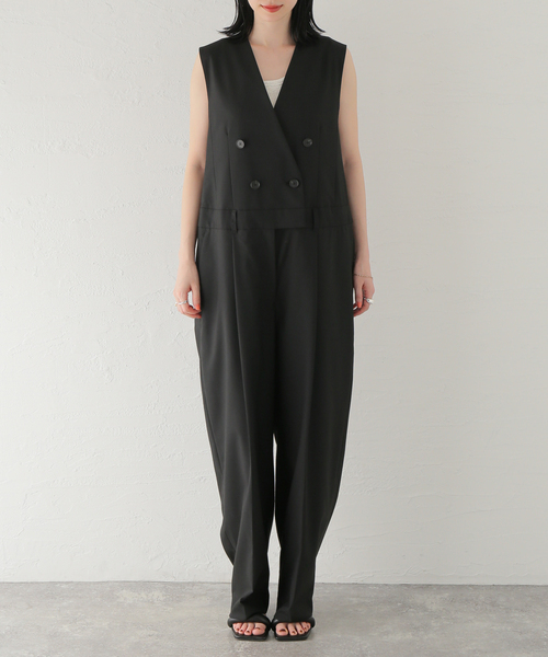 【新品未使用】23ss L'ESSAGE TOROオールインワン　黒 ブラック journal standard L'essage（ジャーナルスタンダードレサージュ）の