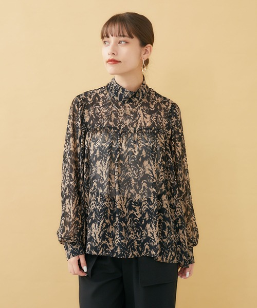 TRANOI（トラノイ）の「TRANOI. ゼブラシアーブラウス（シャツ