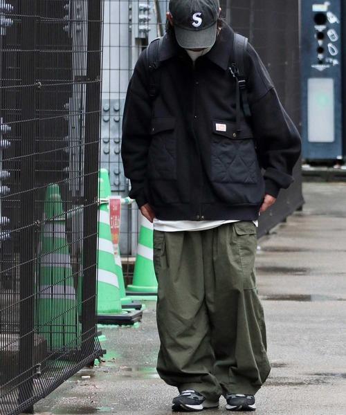 Java（ジャバ）の「《Java ジャバコラボ》異素材マッチングでこなれ感を。キルティング×裏起毛切替ジャケット（ブルゾン・メンズ・ブラック/カーキ/ネイビー・LARGE/MEDIUM/SMALL/X-LARGE/XX-LARGE）」の11枚目の写真