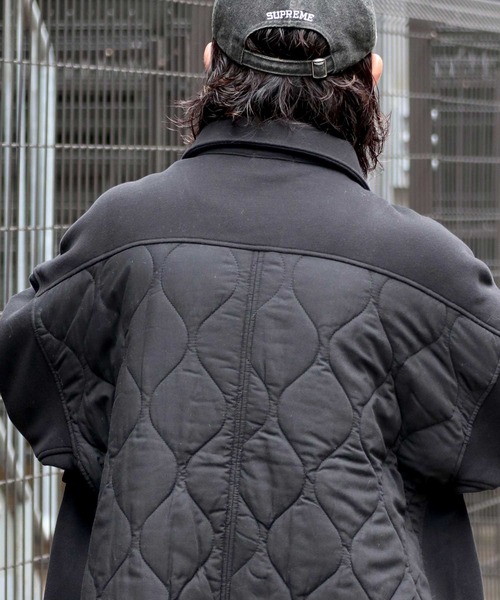 Java（ジャバ）の「《Java ジャバコラボ》異素材マッチングでこなれ感を。キルティング×裏起毛切替ジャケット（ブルゾン・メンズ・ブラック/カーキ/ネイビー・LARGE/MEDIUM/SMALL/X-LARGE/XX-LARGE）」の12枚目の写真