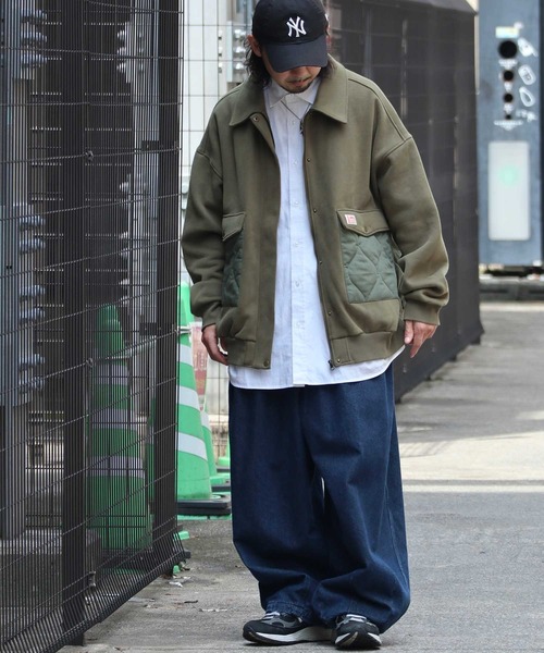 Java（ジャバ）の「《Java ジャバコラボ》異素材マッチングでこなれ感を。キルティング×裏起毛切替ジャケット（ブルゾン・メンズ・ブラック/カーキ/ネイビー・LARGE/MEDIUM/SMALL/X-LARGE/XX-LARGE）」の6枚目の写真