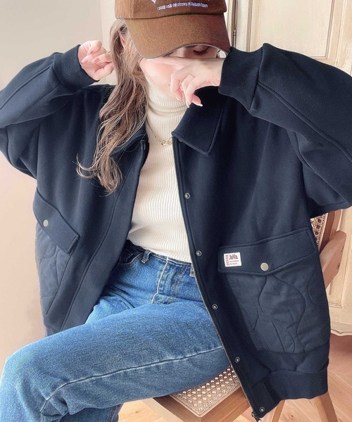 Java（ジャバ）の「《Java ジャバコラボ》異素材マッチングでこなれ感を。キルティング×裏起毛切替ジャケット（ブルゾン・メンズ・ブラック/カーキ/ネイビー・LARGE/MEDIUM/SMALL/X-LARGE/XX-LARGE）」の17枚目の写真