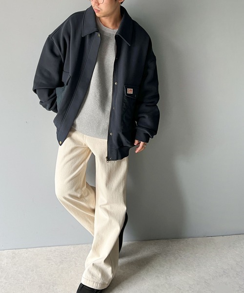 Java（ジャバ）の「《Java ジャバコラボ》異素材マッチングでこなれ感を。キルティング×裏起毛切替ジャケット（ブルゾン・メンズ・ブラック/カーキ/ネイビー・LARGE/MEDIUM/SMALL/X-LARGE/XX-LARGE）」の21枚目の写真