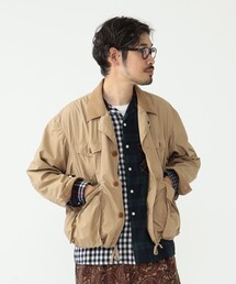 BEAMS PLUSタスランナイロン フィッシュンティング ジャケット 76986169_b_04_215.jpg