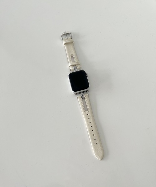 Me%(ミィパーセント)の「レザースリットAppleWatchバンド【38mm/40mm/41mm対応】 976561(デジタル腕時計・レディース・アイボリー/ブラウン・FREE)」の15枚目の写真