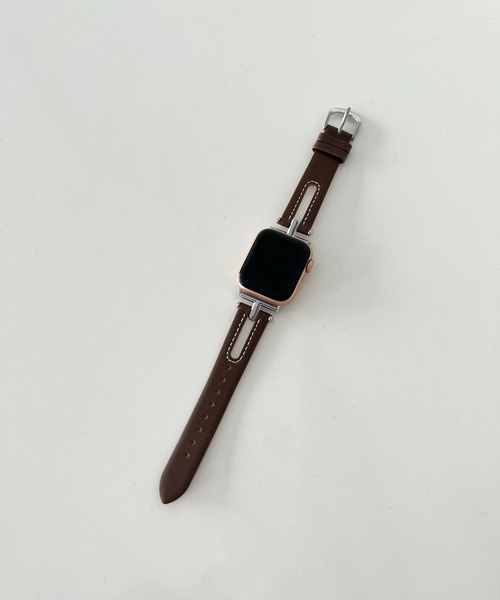 Me%(ミィパーセント)の「レザースリットAppleWatchバンド【38mm/40mm/41mm対応】 976561(デジタル腕時計・レディース・アイボリー/ブラウン・FREE)」の16枚目の写真