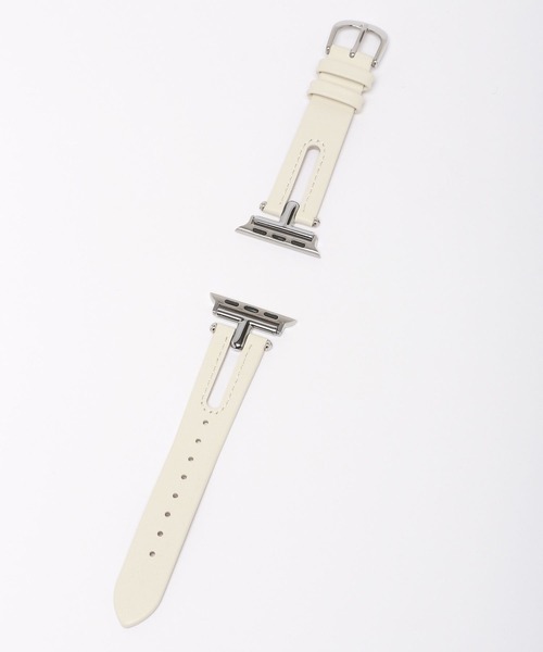 Me%(ミィパーセント)の「レザースリットAppleWatchバンド【38mm/40mm/41mm対応】 976561(デジタル腕時計・レディース・アイボリー/ブラウン・FREE)」の17枚目の写真