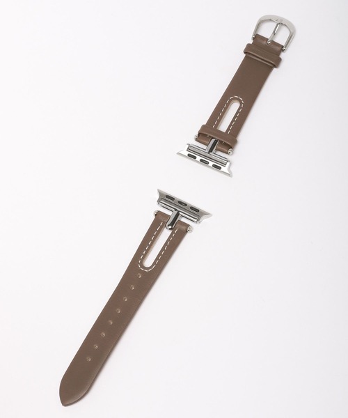 Me%(ミィパーセント)の「レザースリットAppleWatchバンド【38mm/40mm/41mm対応】 976561(デジタル腕時計・レディース・アイボリー/ブラウン・FREE)」の18枚目の写真
