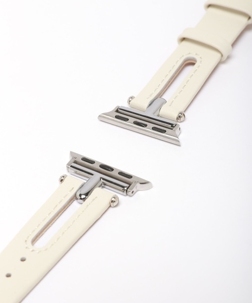 Me%(ミィパーセント)の「レザースリットAppleWatchバンド【38mm/40mm/41mm対応】 976561(デジタル腕時計・レディース・アイボリー/ブラウン・FREE)」の20枚目の写真