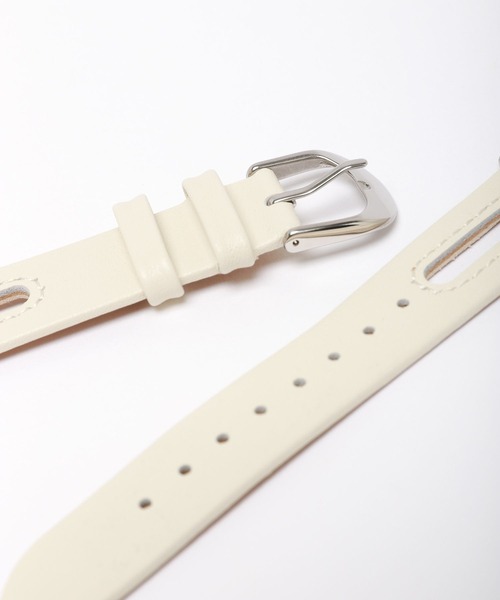 Me%(ミィパーセント)の「レザースリットAppleWatchバンド【38mm/40mm/41mm対応】 976561(デジタル腕時計・レディース・アイボリー/ブラウン・FREE)」の21枚目の写真