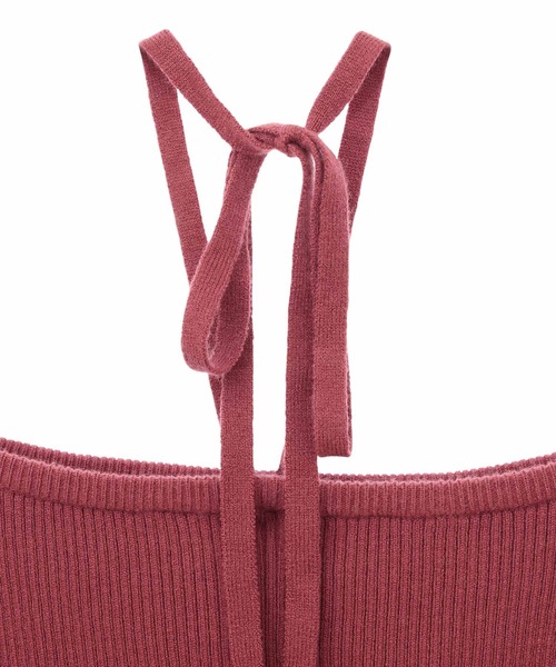 31 Sons de mode（トランテアン　ソン　ドゥ　モード）の「フレアスリーブニット（ニット/セーター・レディース・ボルドー/マスタード/ブラック/オフホワイト/ホワイト×ブラック・36）」の17枚目の写真