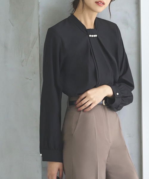 ❤️タグ付き新作 5.2万円 プリーツボウタイブラウス／アルアバイル