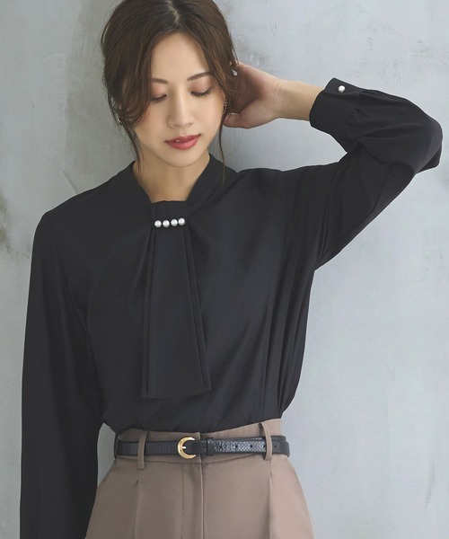 CPG golf 袖タックボウタイシャツ (ブラック) CPG golf 袖タックボウタイシャツ (ブラック) CPG golf 袖タック