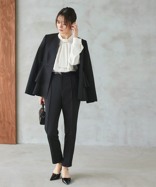 洗える ストレッチ ｜ 選べるデザイン フロントタック ボウタイ