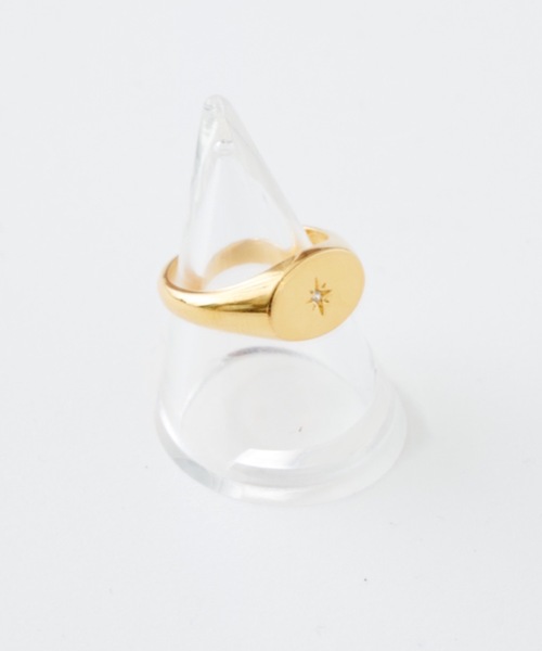 whim(ウィム)の「Embed Star Stone Ring(リング・レディース・シルバー/ゴールド・#13)」の1枚目の写真