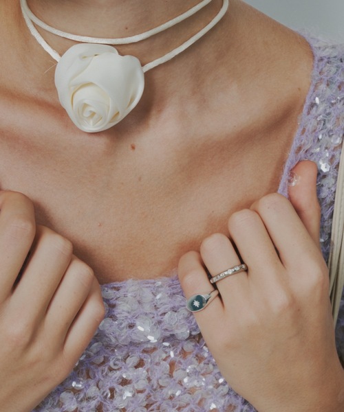 whim(ウィム)の「Embed Star Stone Ring(リング・レディース・シルバー/ゴールド・#13)」の7枚目の写真