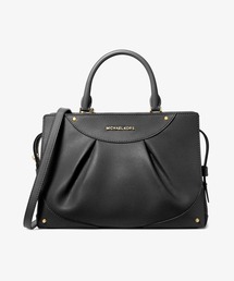 MICHAEL KORS | ENZO レザーサッチェル ミディアム(ハンドバッグ)