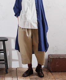 8分でまるいテーパードパンツ