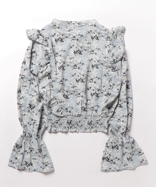 CECIL McBEE（セシルマクビー）の「パールボタン花柄フリルタックブラウス（シャツ/ブラウス・レディース・ブラック/ベージュ/モカ・MEDIUM）」の4枚目の写真