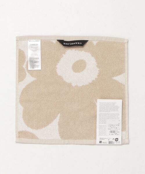 marimekko（マリメッコ）の「Unikko / mini towel 30x30cm（ハンカチ/ハンドタオル・レディース・ベージュ・FREE）」の2枚目の写真