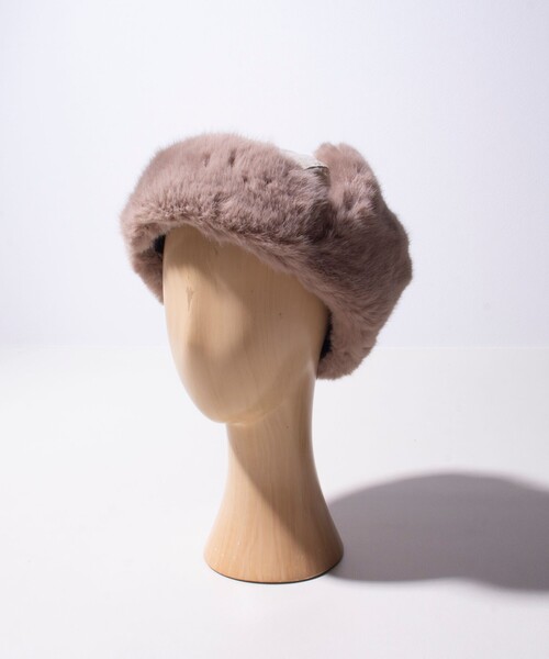 GLOSTER（グロスター）の「【GLOSTER/グロスター】ベーシックフライトキャップ リップストップ（キャップ・メンズ・ブラック系その他/ブラック/ベージュ・FREE）」の9枚目の写真