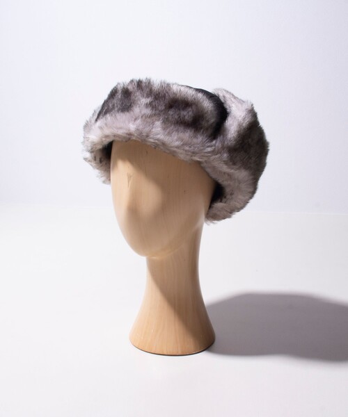 GLOSTER（グロスター）の「【GLOSTER/グロスター】ベーシックフライトキャップ リップストップ（キャップ・メンズ・ブラック系その他/ブラック/ベージュ・FREE）」の15枚目の写真