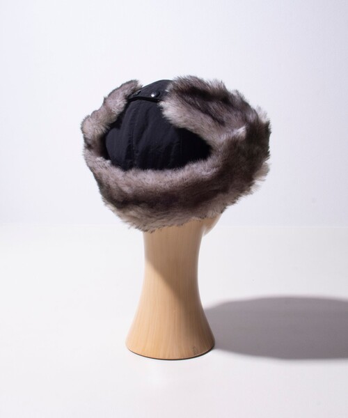 GLOSTER（グロスター）の「【GLOSTER/グロスター】ベーシックフライトキャップ リップストップ（キャップ・メンズ・ブラック系その他/ブラック/ベージュ・FREE）」の16枚目の写真